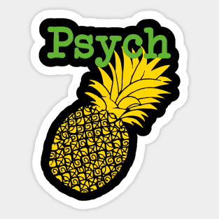 Minimalist Psych Tv Show Sticker